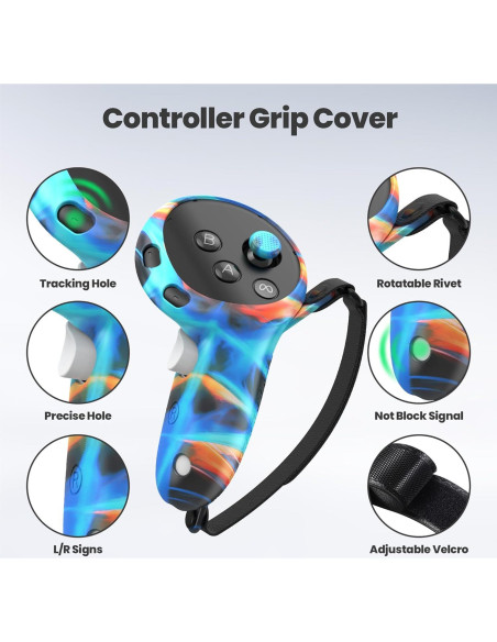 Accesorios Meta Quest 3S KANG YU - Cubiertas de Silicona