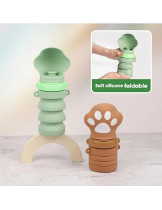 Botella de Agua Plegable para Perros YouCvita 10 cm Silicona 2