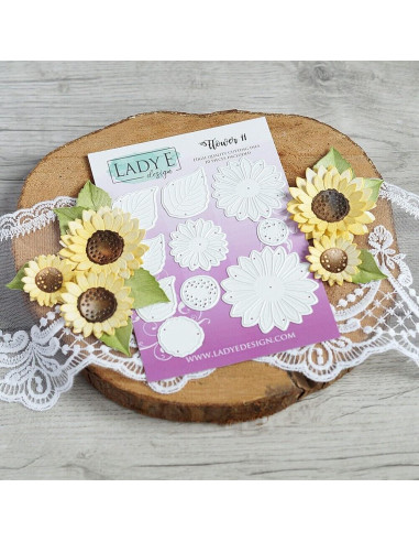 Troqueles de Corte de Metal UVATAHONA Girasoles 9.9x10.7cm