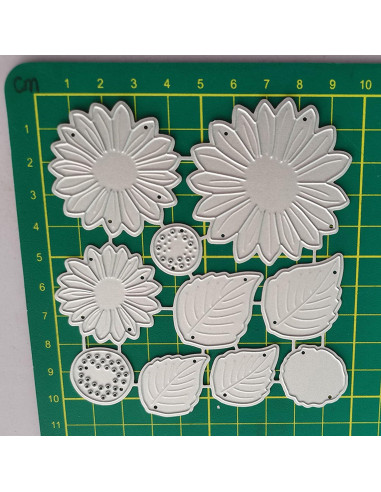 Troqueles de Corte de Metal UVATAHONA Girasoles 9.9x10.7cm