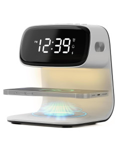 Reloj Despertador Digital YIDPU con Carga Inalámbrica 15W
