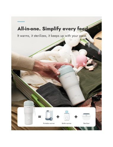 Calentador de Botellas Portátil Papablic 85W con Esterilizador