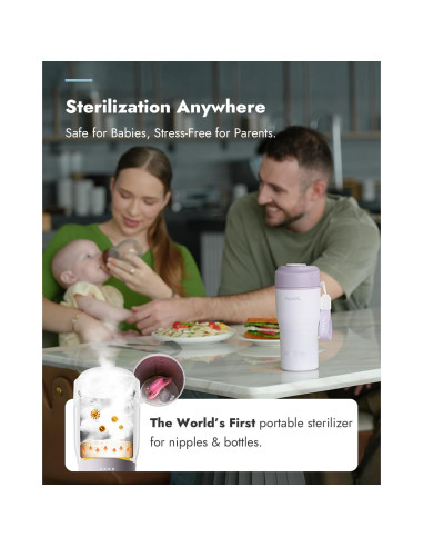 Calentador de Botellas Portátil Papablic 85W con Esterilizador