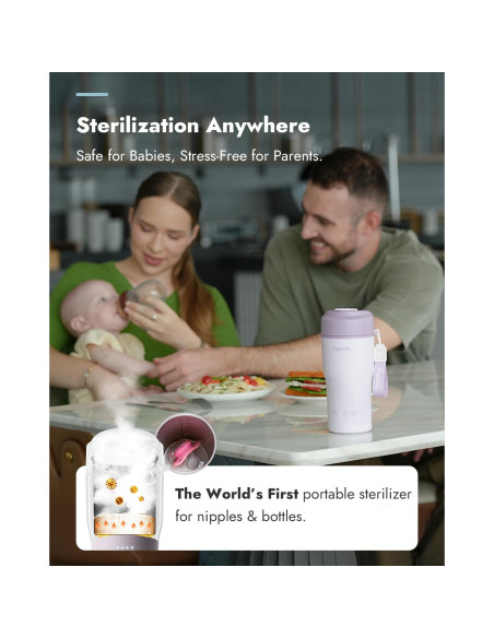 Calentador de Botellas Portátil Papablic 85W con Esterilizador