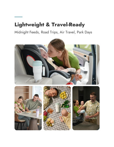 Calentador de Botellas Portátil Papablic 85W con Esterilizador