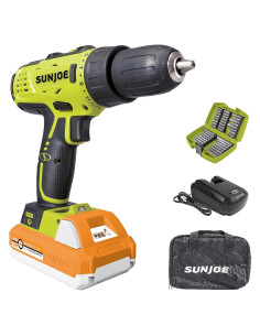 Taladro Inalámbrico Sun Joe 24V-DDK-LTX 2 Velocidades 1.5Ah