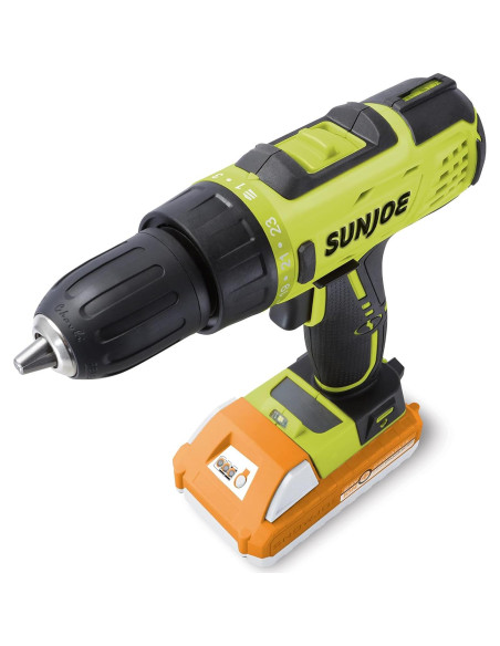 Taladro Inalámbrico Sun Joe 24V-DDK-LTX 2 Velocidades 1.5Ah