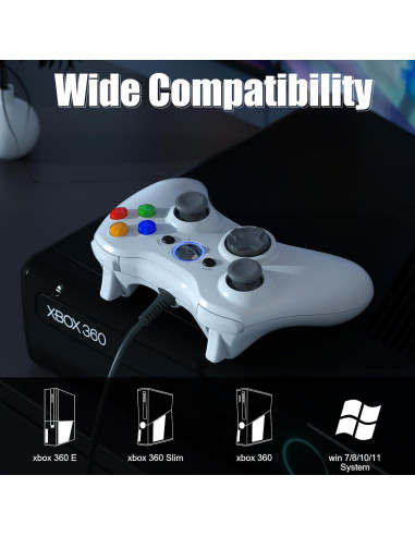 Controlador Gamrombo con cable para Xbox 360 - Paquete de 2