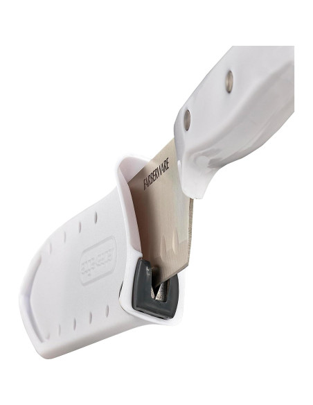 Cuchillo Santoku Farberware 12.7 cm con Funda Afilante Blanca