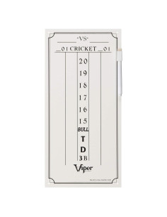 Tablero de Pizarra Borrable Viper para Dardos Cricket y 01