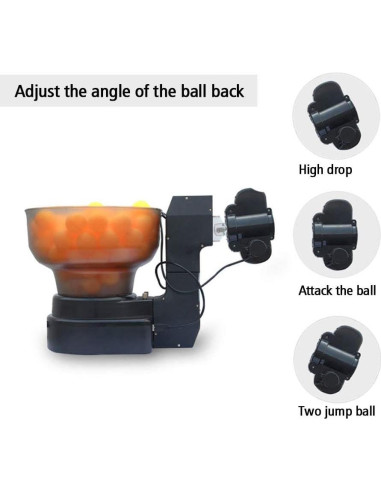 Robot de Tenis de Mesa ZXMOTO HP-07 con Ajuste de Giro y Velocidad