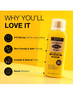 Spray Adhesivo para Pelucas EBIN NEW YORK 80ml - Fijación Extra Mega 2