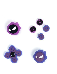 Yocore Tapa de Agarre de Pulgar Diablo Púrpura para Switch