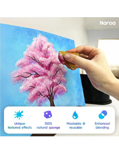 Esponjas Marinas Naturales Naroa para Pintura 8 Piezas 2