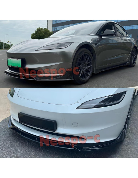 Divisor de Labio Frontal NEESPOC para Tesla Modelo 3 2024-2025