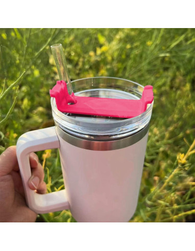 Paquete de 2 tapas CasaVibe 40 oz a prueba de derrames Rosa