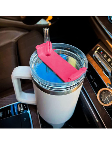 Paquete de 2 tapas CasaVibe 40 oz a prueba de derrames Rosa