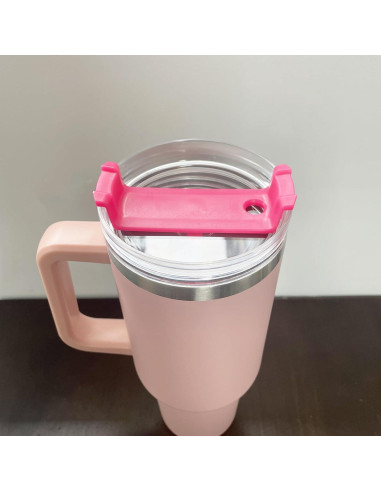 Paquete de 2 tapas CasaVibe 40 oz a prueba de derrames Rosa