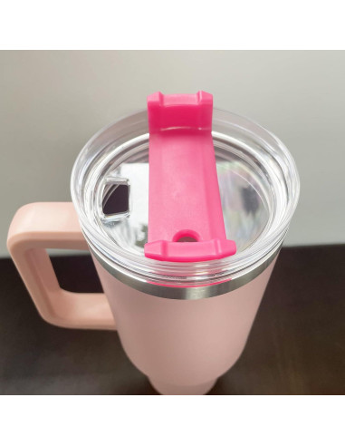 Paquete de 2 tapas CasaVibe 40 oz a prueba de derrames Rosa