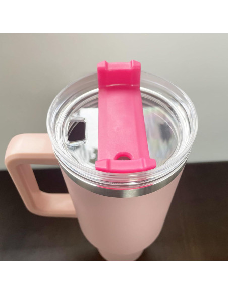 Paquete de 2 tapas CasaVibe 40 oz a prueba de derrames Rosa