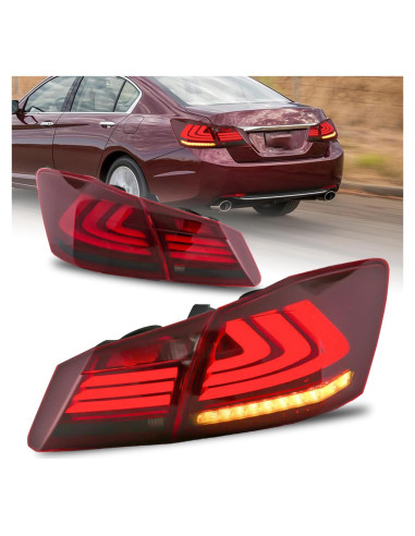Luces Traseras KUIPERAUTO para Honda Accord 2013-2015