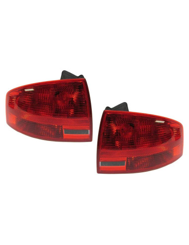 Luces Traseras CarLights360 para Audi A4 2005-2008 con Bombillas