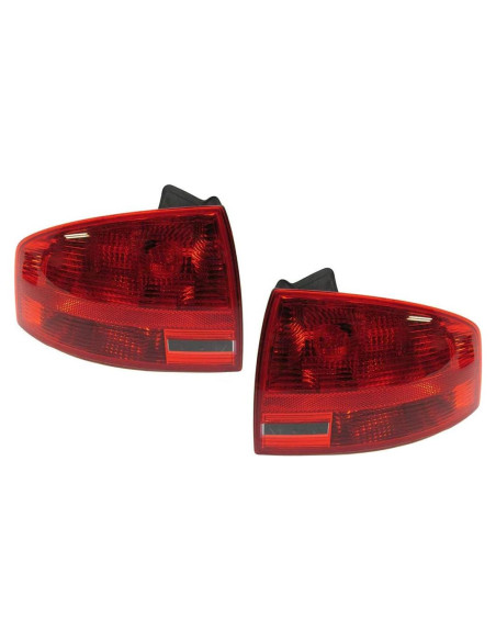 Luces Traseras CarLights360 para Audi A4 2005-2008 con Bombillas