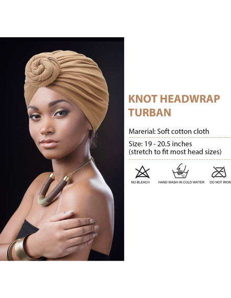 Turbantes Pre Atados SATINIOR 8 Pcs para Mujeres - 8 Colores