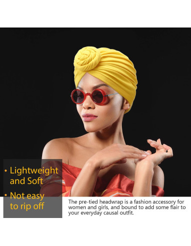 Turbantes Pre Atados SATINIOR 8 Pcs para Mujeres - 8 Colores