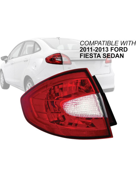 Luz Trasera Exterior Avenida para Ford Fiesta Sedán 2011-2013