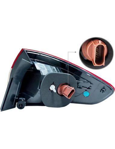 Luz Trasera Exterior Avenida para Ford Fiesta Sedán 2011-2013