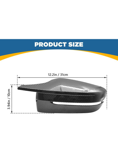 Cubierta de Espejo Lateral TOPUS para BMW G20 G30 G31 G32 G11 G12 Fibra de Carbono