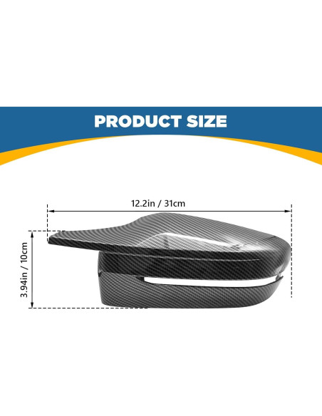 Cubierta de Espejo Lateral TOPUS para BMW G20 G30 G31 G32 G11 G12 Fibra de Carbono