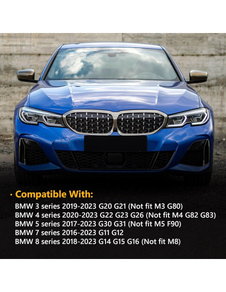 Cubierta de Espejo Lateral TOPUS para BMW G20 G30 G31 G32 G11 G12 Fibra de Carbono