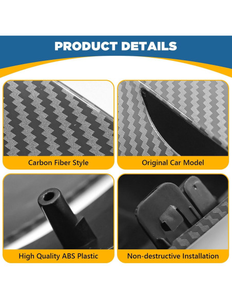 Cubierta de Espejo Lateral TOPUS para BMW G20 G30 G31 G32 G11 G12 Fibra de Carbono