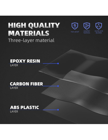 Carcasa Espejo Retrovisor KARTONMOTOR Fibra Carbono Honda Civic 2016-2021