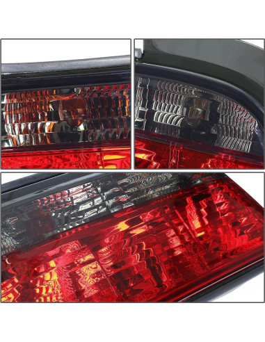 Luces Traseras D SOLUTIONS para BMW 318i 1992-1999, Rojo/Ahumada