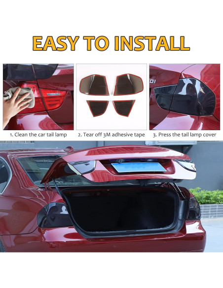 Cubierta de recorte de lámpara trasera ahumada BMW 3 Series M3