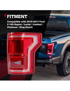 Ensamblaje Luz Trasera LED TEMSONE HL3Z13404D Ford F-150 2015-2017 2