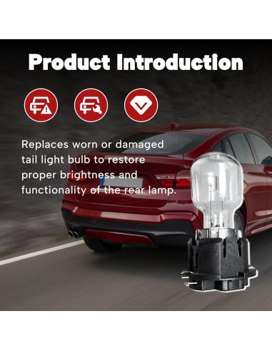 Bombilla de luz de freno trasera Qiqimingxin 24W 12V ABS BMW X4 F26