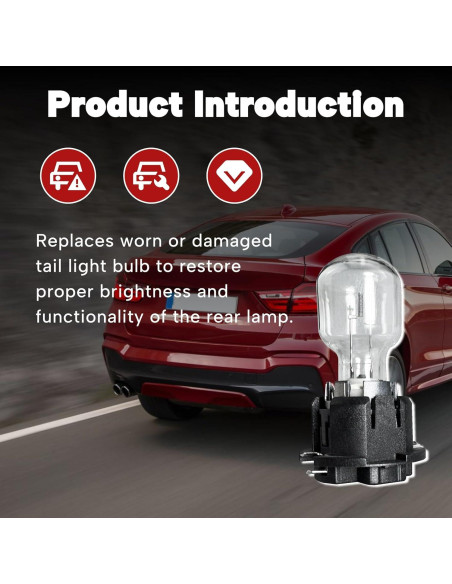 Bombilla de luz de freno trasera Qiqimingxin 24W 12V ABS BMW X4 F26