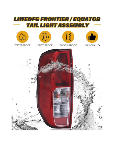 Luz Trasera LIWEDFG Rojo para Nissan Frontier 2005-2021