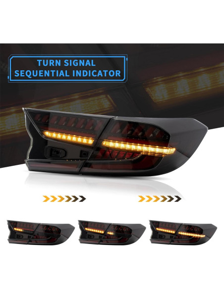 Luces Traseras LED VLAND para Honda Accord 2018-2022 Ahumadas