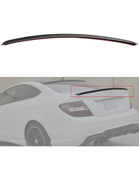Alerón trasero fibra de carbono AZHZ para Mercedes-Benz C230 2008-2013