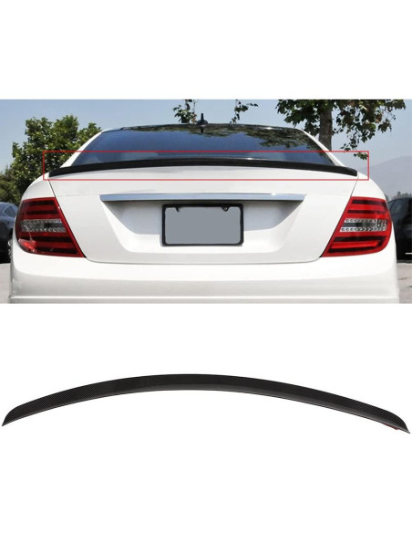 Alerón trasero fibra de carbono AZHZ para Mercedes-Benz C230 2008-2013