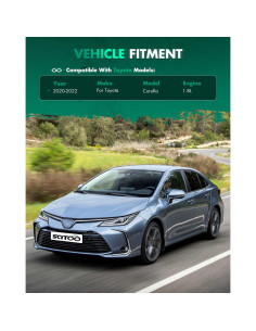 Alerón Trasero SCITOO Negro Mate para Toyota Corolla 2020-2022 2