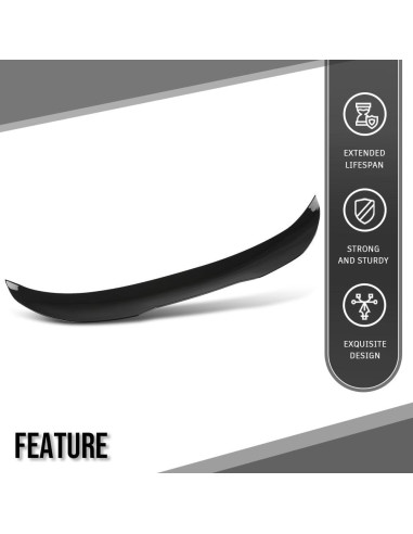 Alerón Trasero G-PLUS para BMW F80 M3 Sedán 2015-2018 Negro