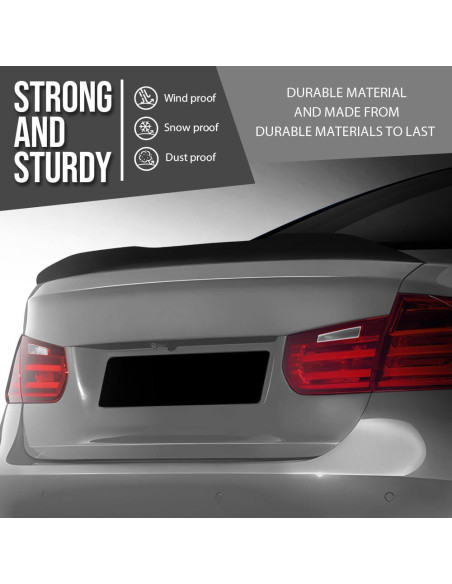 Alerón Trasero G-PLUS para BMW F80 M3 Sedán 2015-2018 Negro