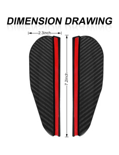 Protector de Lluvia para Espejo Retrovisor KEVWR - 2 Pcs 2