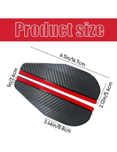 Protector de Lluvia para Espejo Retrovisor HABNVUON 2 Pcs 2